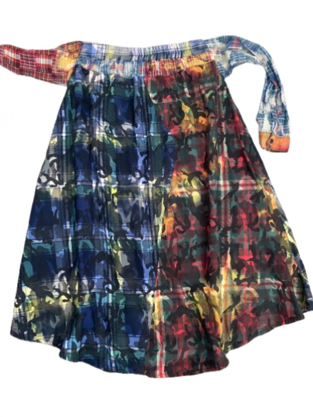 ALEXIS Multicolor Patchwork A-Line Skirt - Size S - Boho Chic Designer Style - Picture 2 of 16